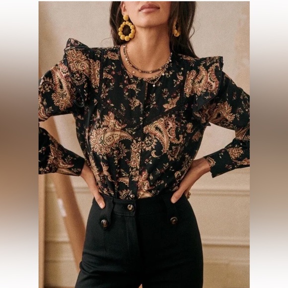 Sezane Tops - Sézane Meadow Blouse Size 38 / US 6